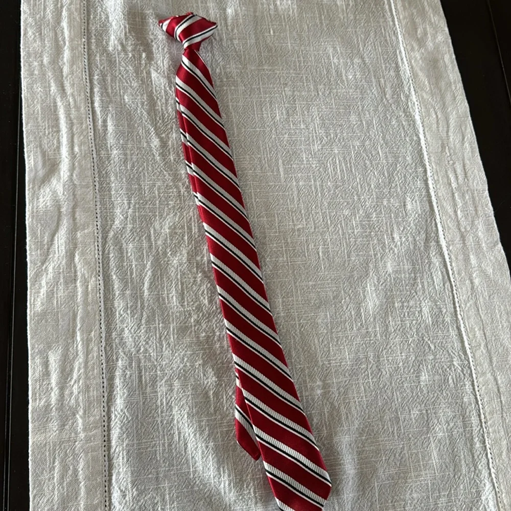 Kids Red Clip on Tie